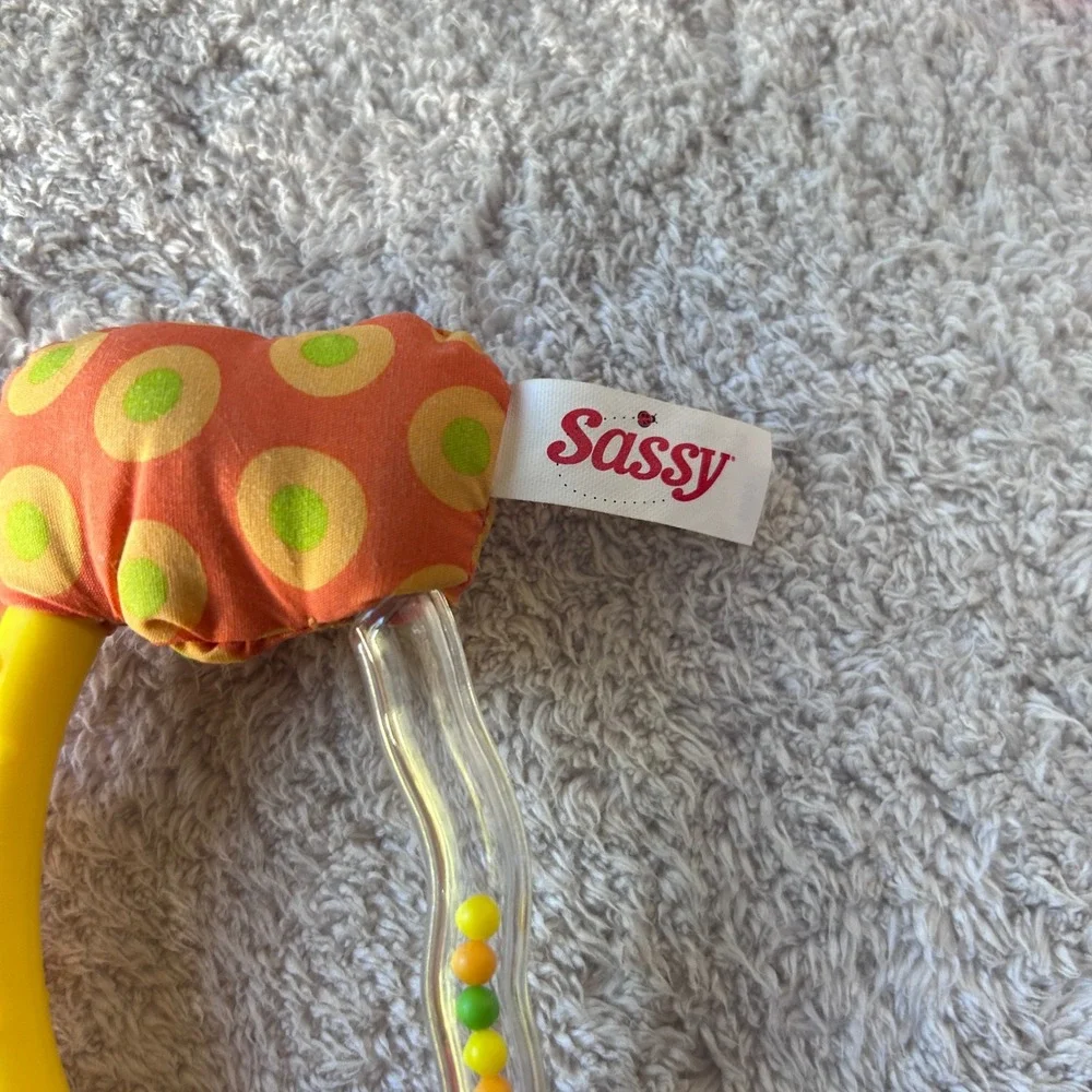 Vintage Baby Einstein Sassy Baby Toy Lot 4pc Rattle Developmental Rattle Teether